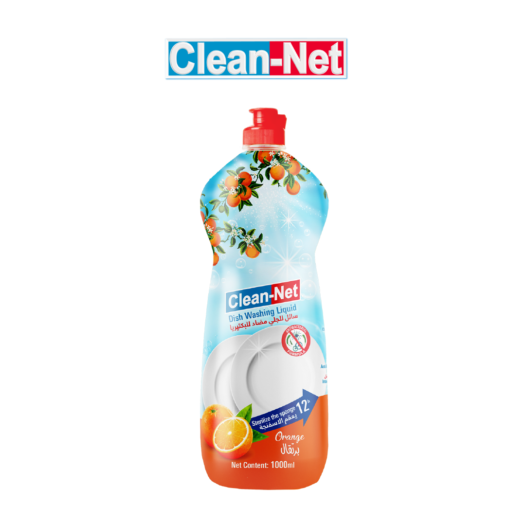 Clean Net Dish Washing Liquid Orange - 1 Liter