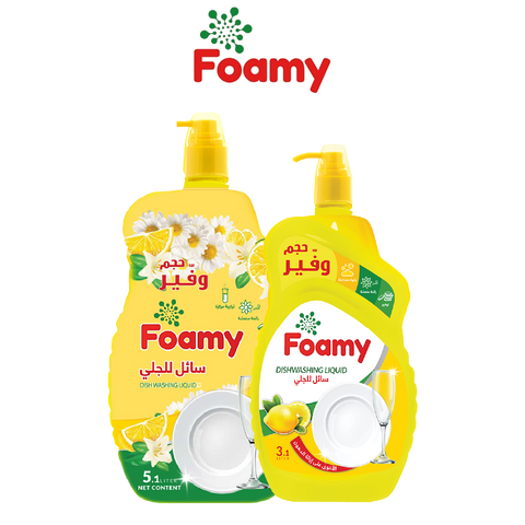 Foamy Dish Washing Liquid Lemon - 2 Sizes