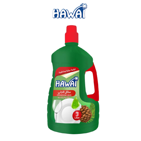 Hawai Dish Washing Liquid Pine - 3 Liters