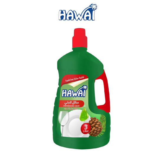 Hawai Dish Washing Liquid Pine - 3 Liters