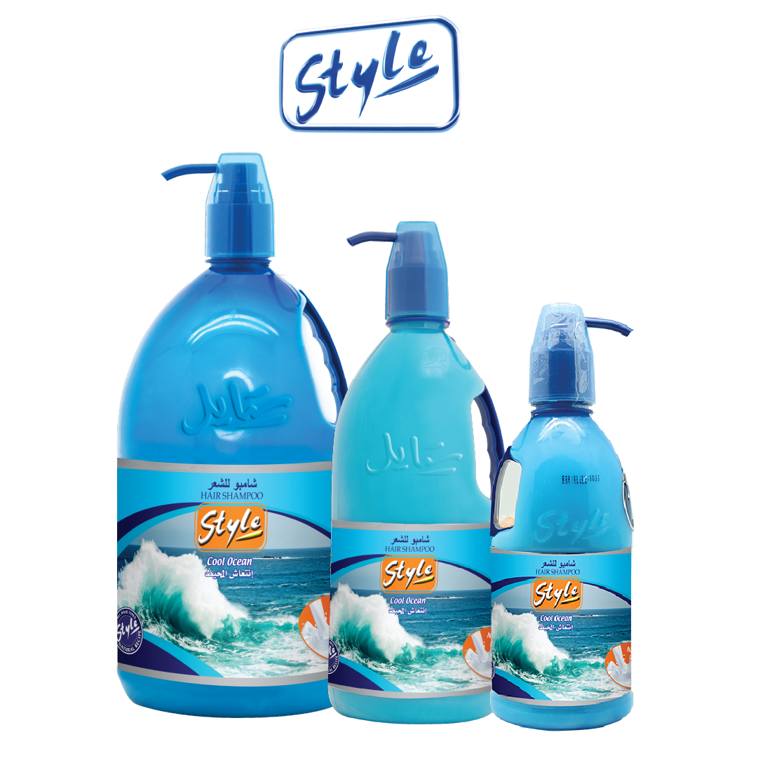 Style Hair Shampoo Cool Ocean - 3 Sizes